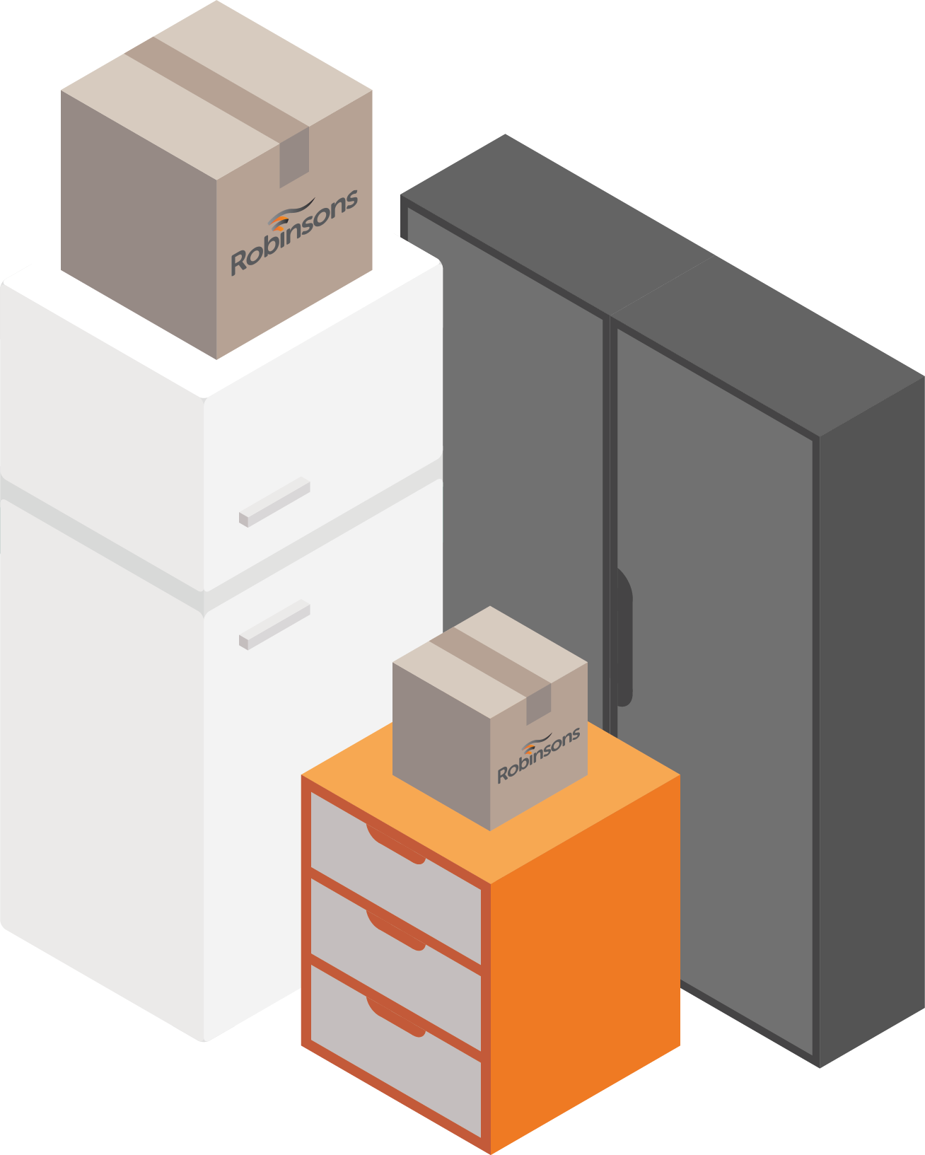 Medium - Personal Storage - Fridge, Cabinets